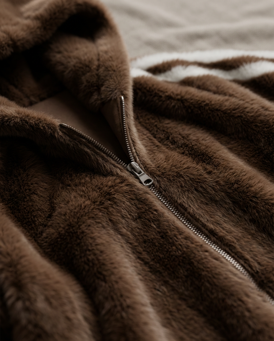 Lúmina Hush – Abrigo Ultra-Suave con Capucha y Cremallera | Calidez y Estilo para esta Navidad 2025