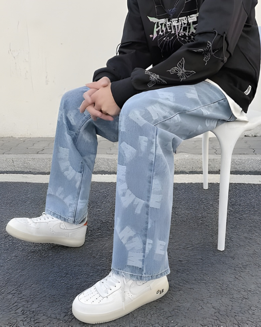 Jeans Holgados y Desgastados Estilo Retro de High Street