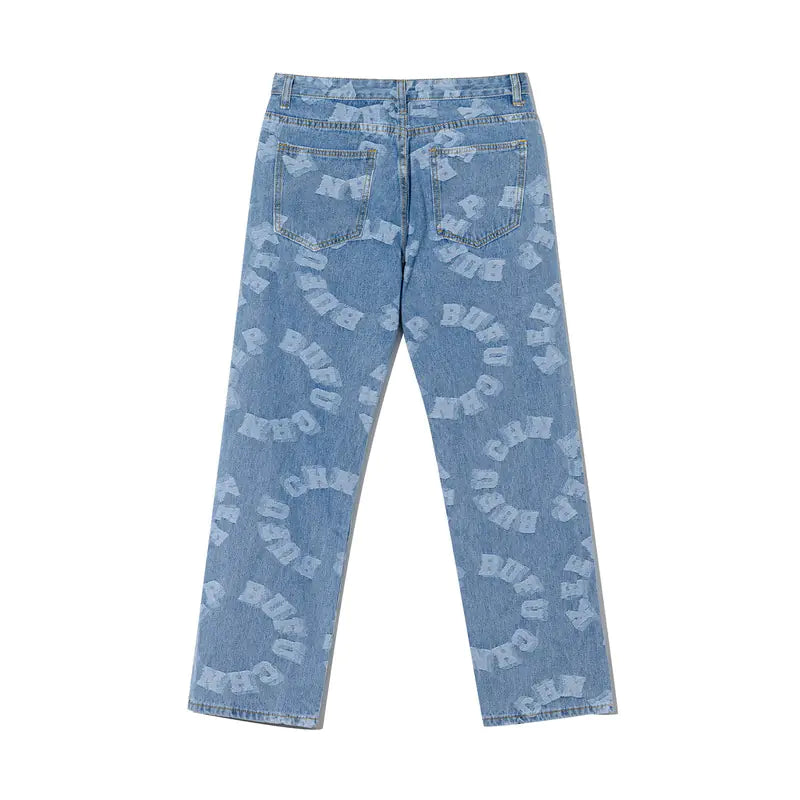 Jeans Holgados y Desgastados Estilo Retro de High Street