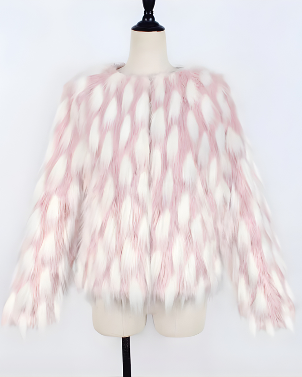 ABRIGO PIEL SINTÉTICA ELEGANTE