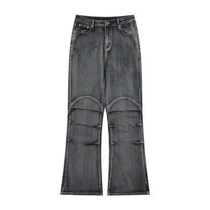 Jeans Ajustados Desgastados y Lavados Retro para Hombre